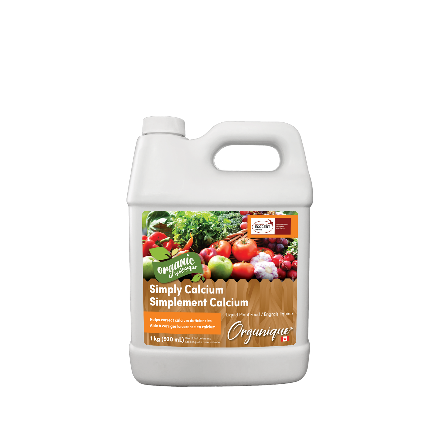 Orgunique Simply Calcium Liquid (0-0-0) + 4CA + .02B ORGANIC 1KG