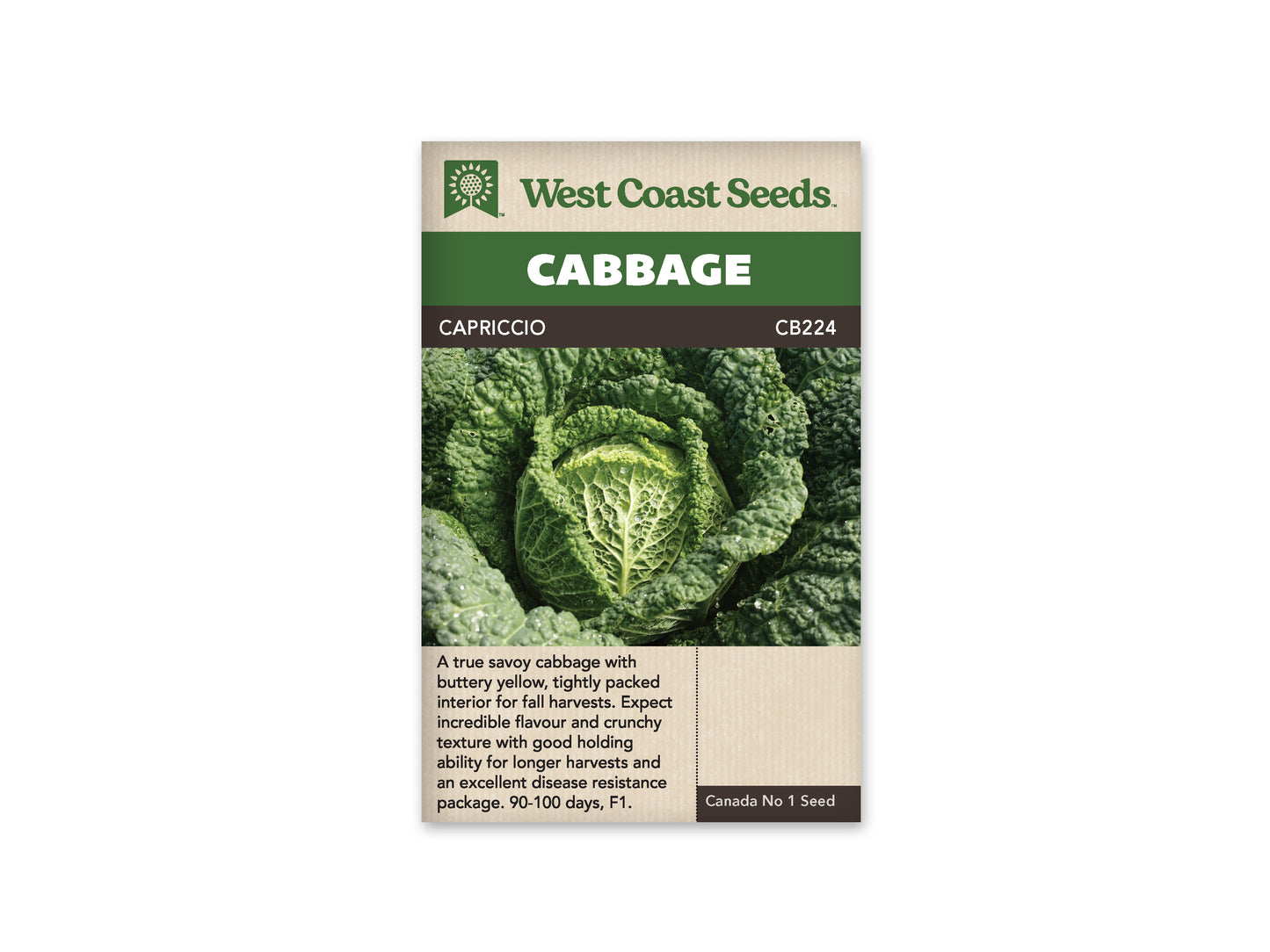 Cabbage “Capriccio F1” West Coast Seeds