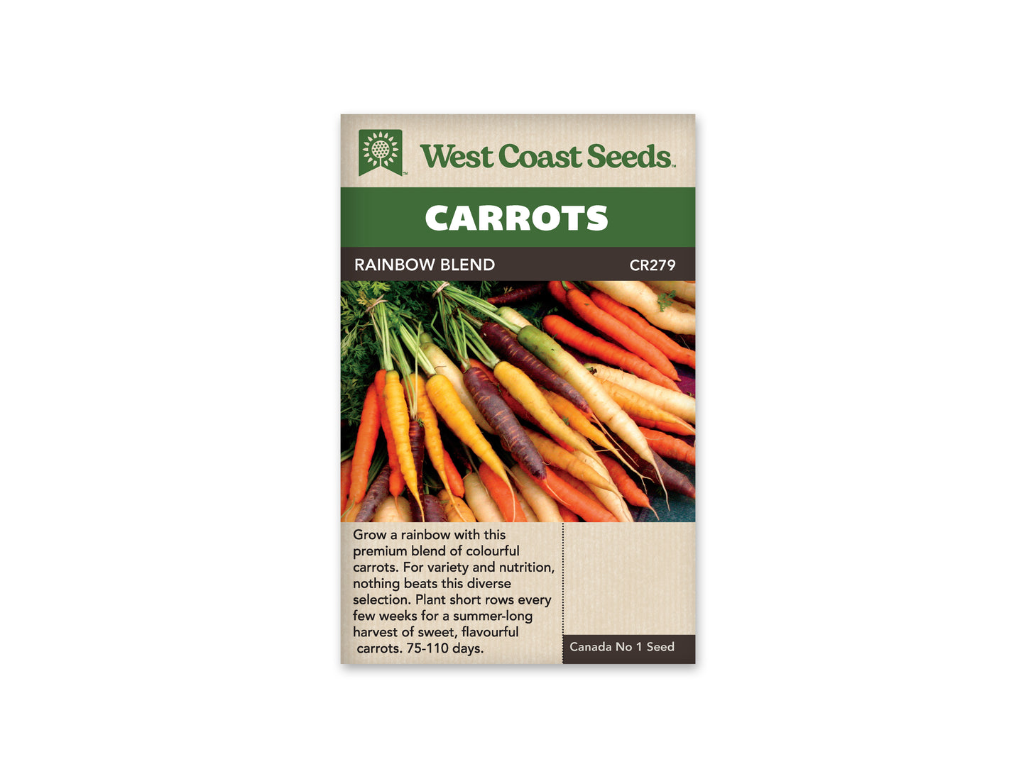 Carrots "Rainbow Blend" West Coast Seeds