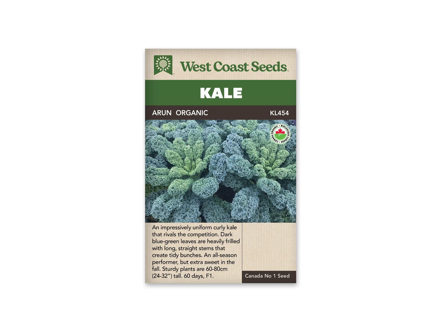 Kale “Arun F1 Organic” West Coast Seeds