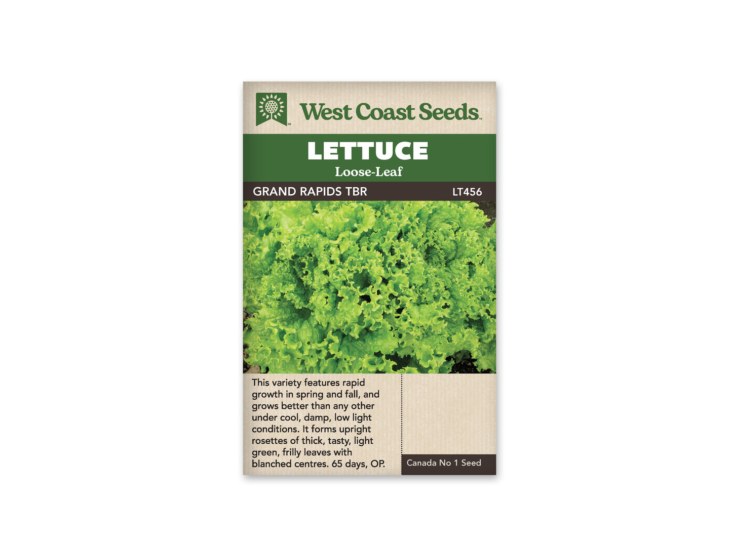 Lettuce "Grand Rapids TBR" West Coast Seeds
