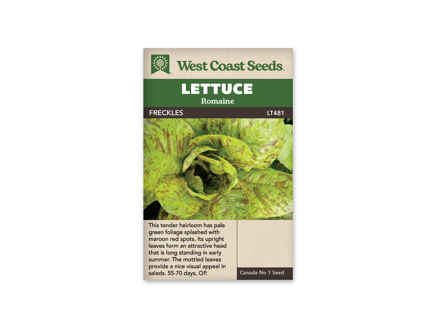 Lettuce "Freckles" West Coast Seeds