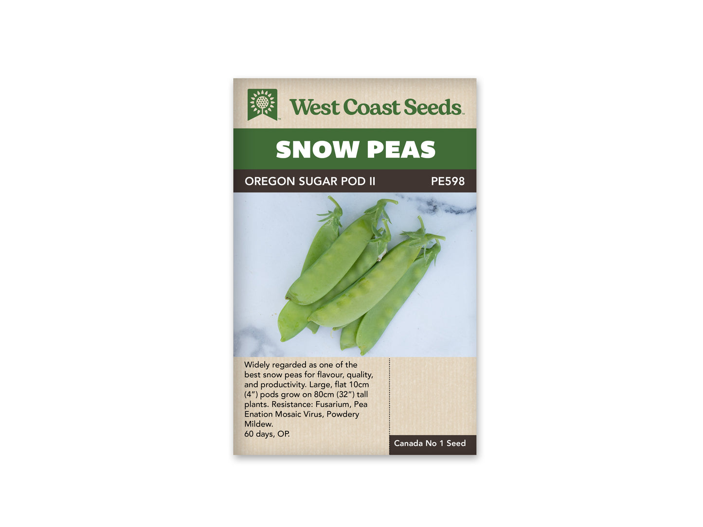 Peas "Oregon Sugar Pod II" West Coast Seeds