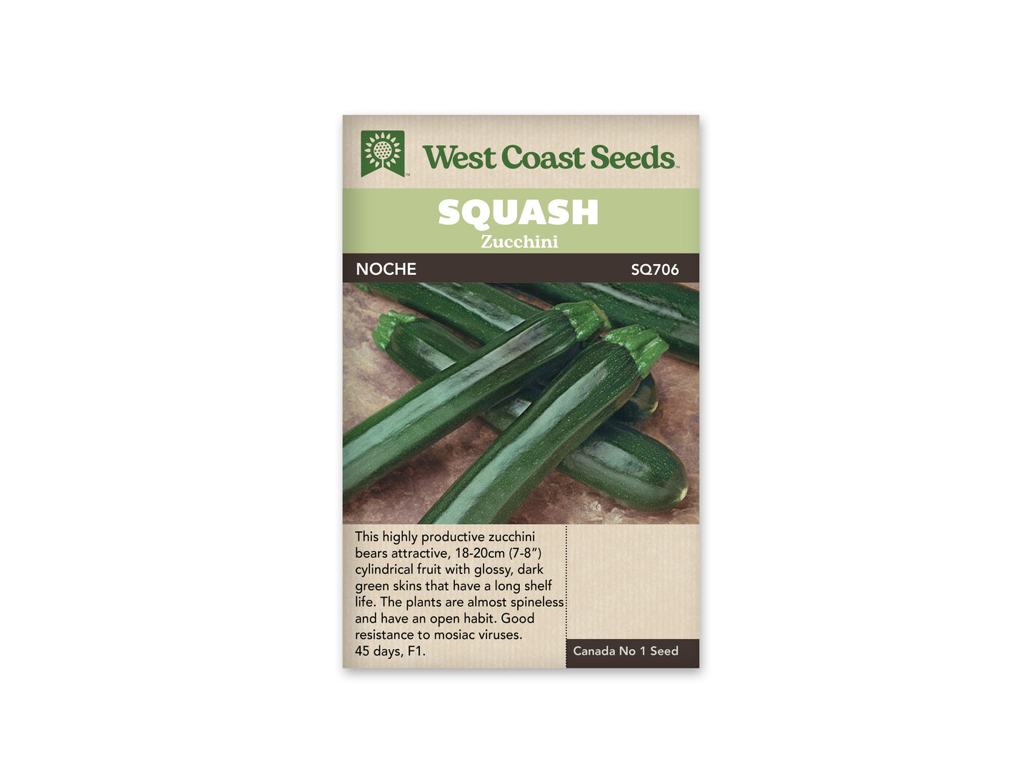 Squash-Summer “Noche F1” West Coast Seeds