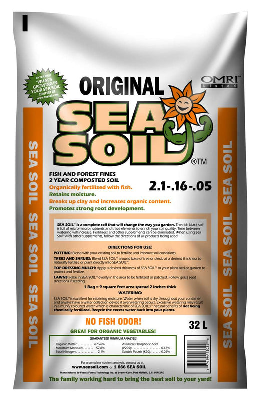 Sea Soil Original Organic Compost - 35lbs