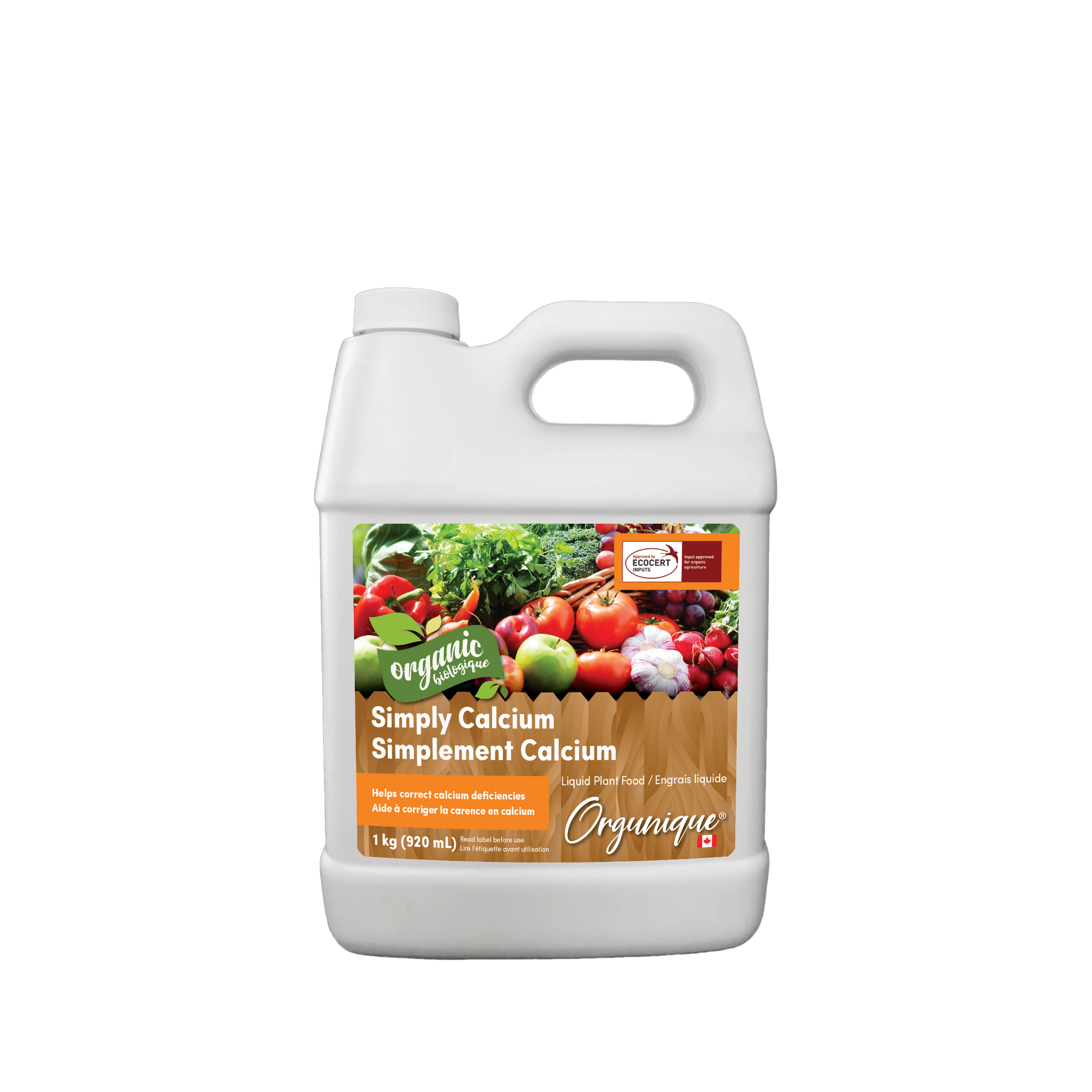 Orgunique Simply Calcium Liquid (0-0-0) + 4CA + .02B ORGANIC 1KG