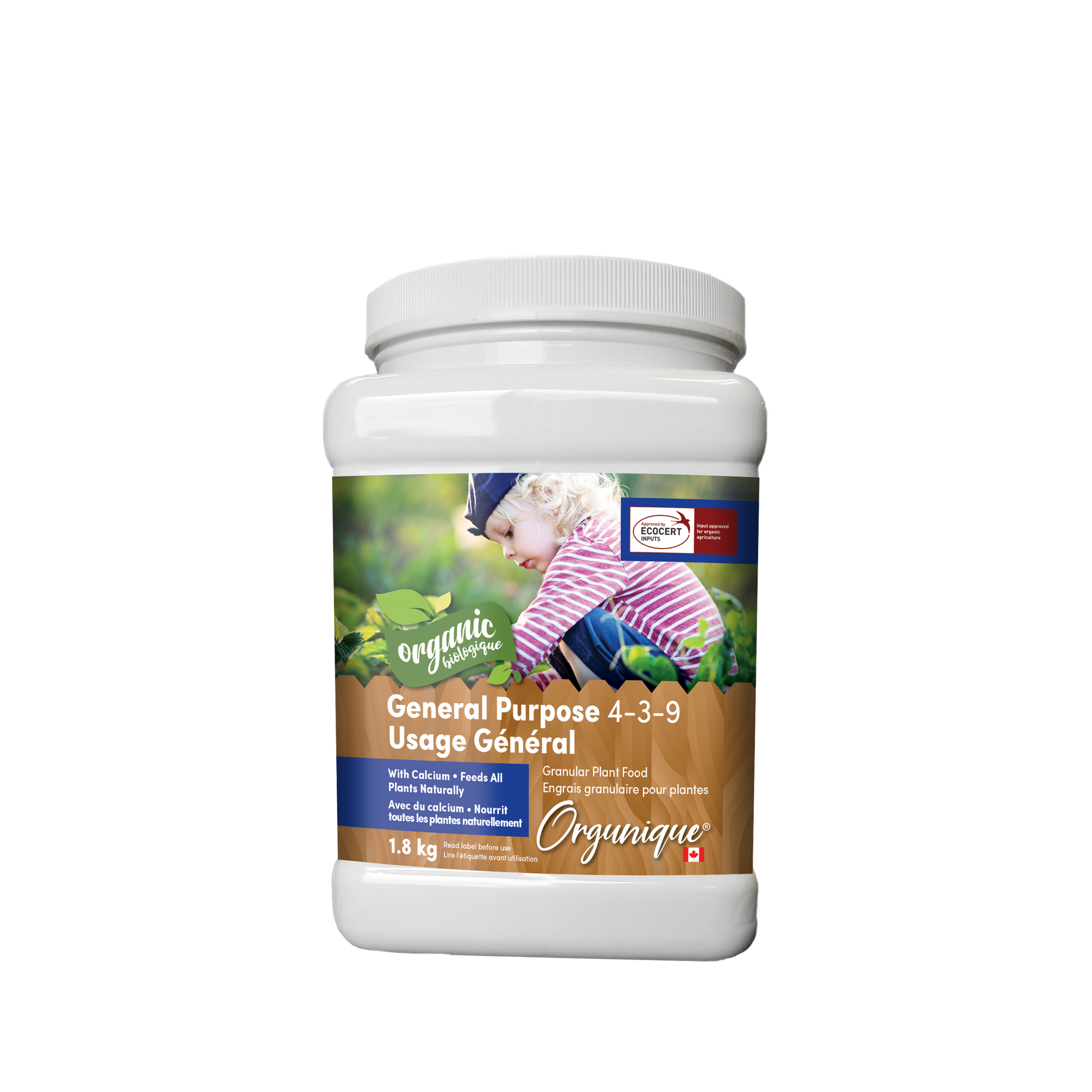 Orgunique General Purpose (4-3-9) ORGANIC 1.8KG