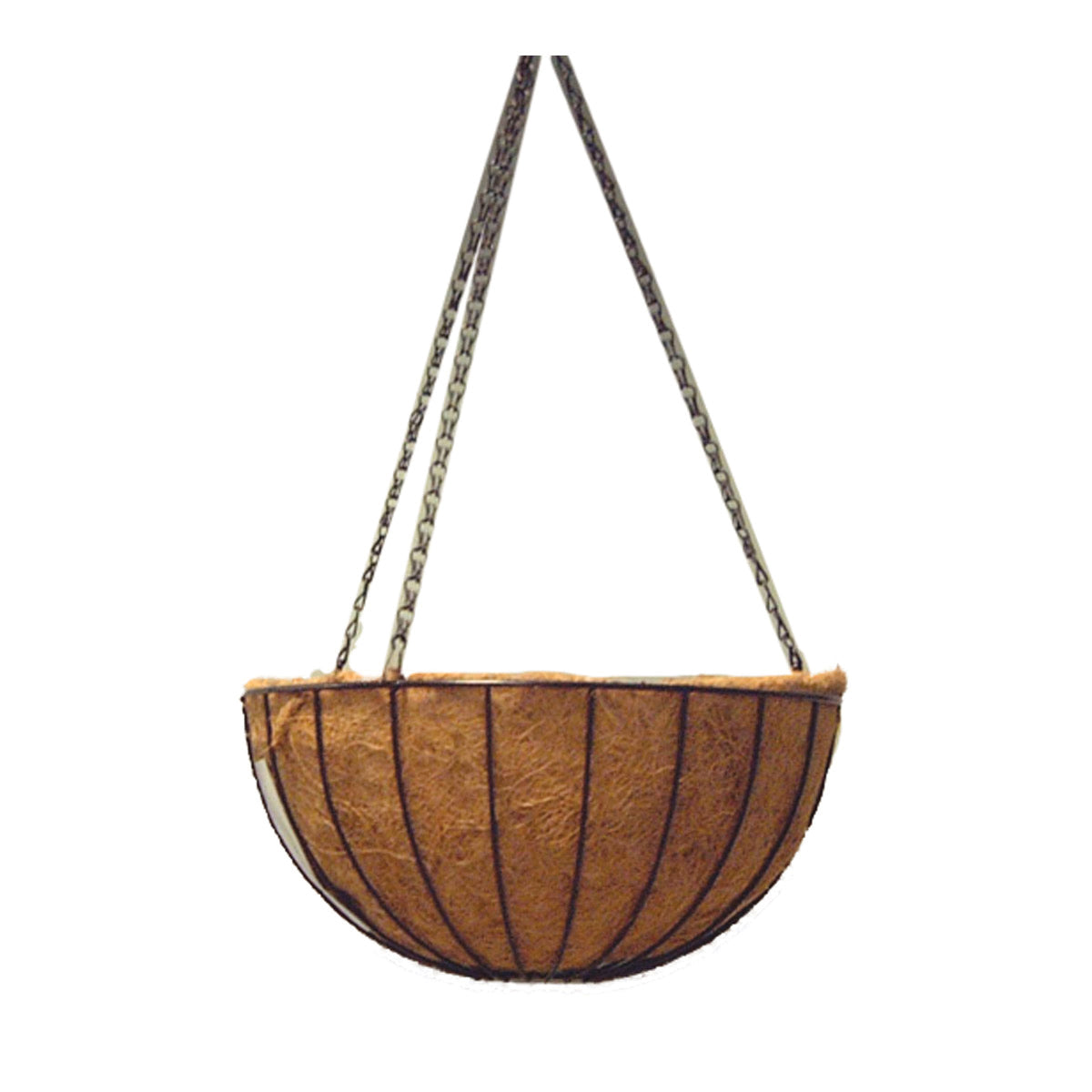 Hanging Basket With Liner In Displayer 18"