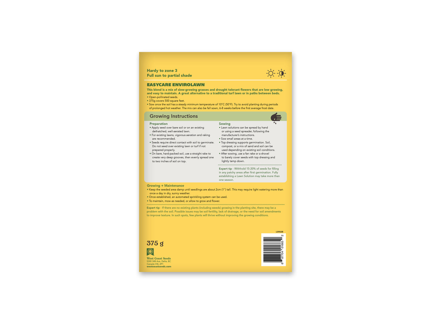 Lawn Solutions Easy Care ENVIROLAWN 375gr