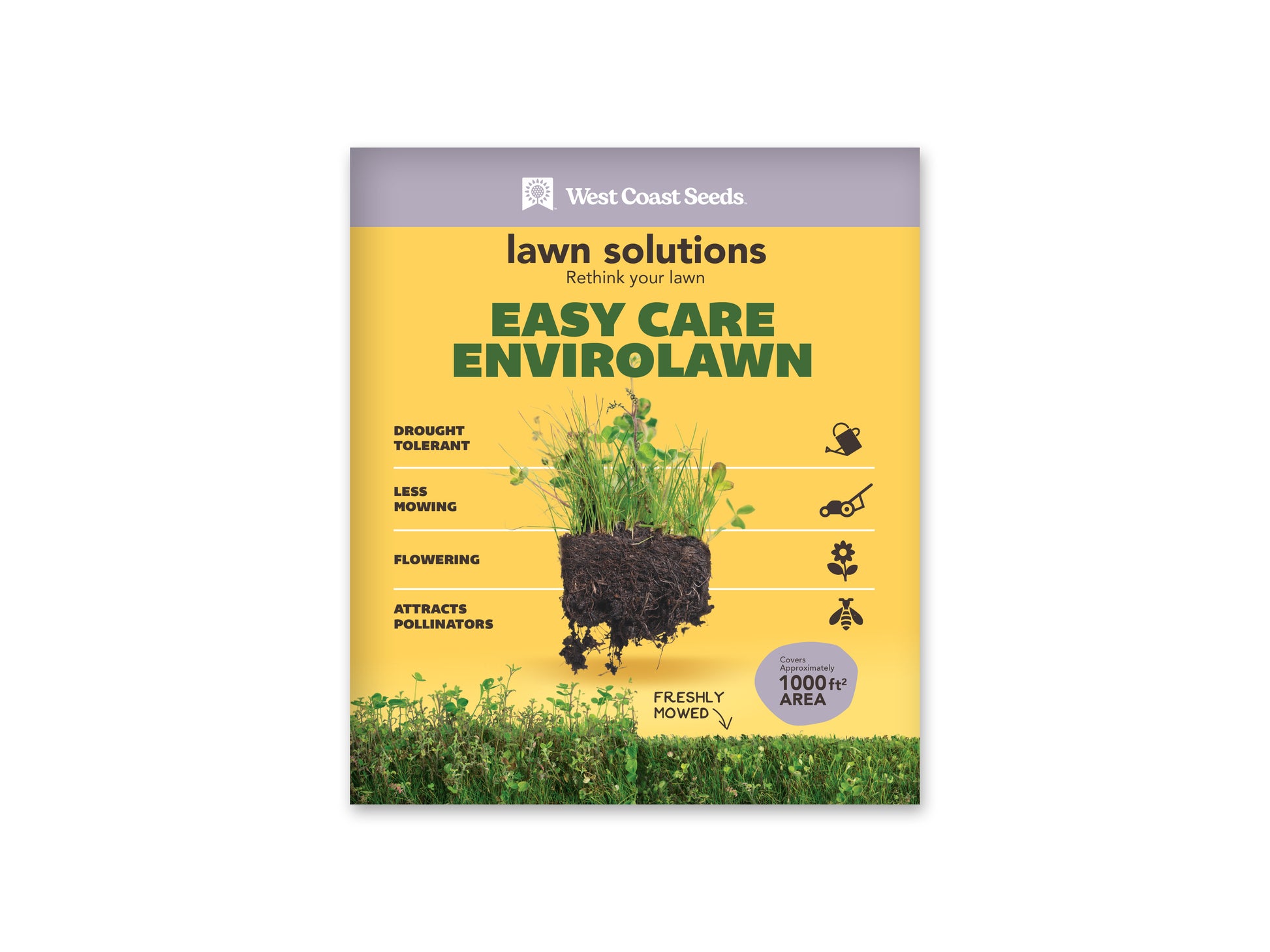 Clover "Easy Care Envirolawn" West Coast Seeds 750gr - 1000 sq.ft.