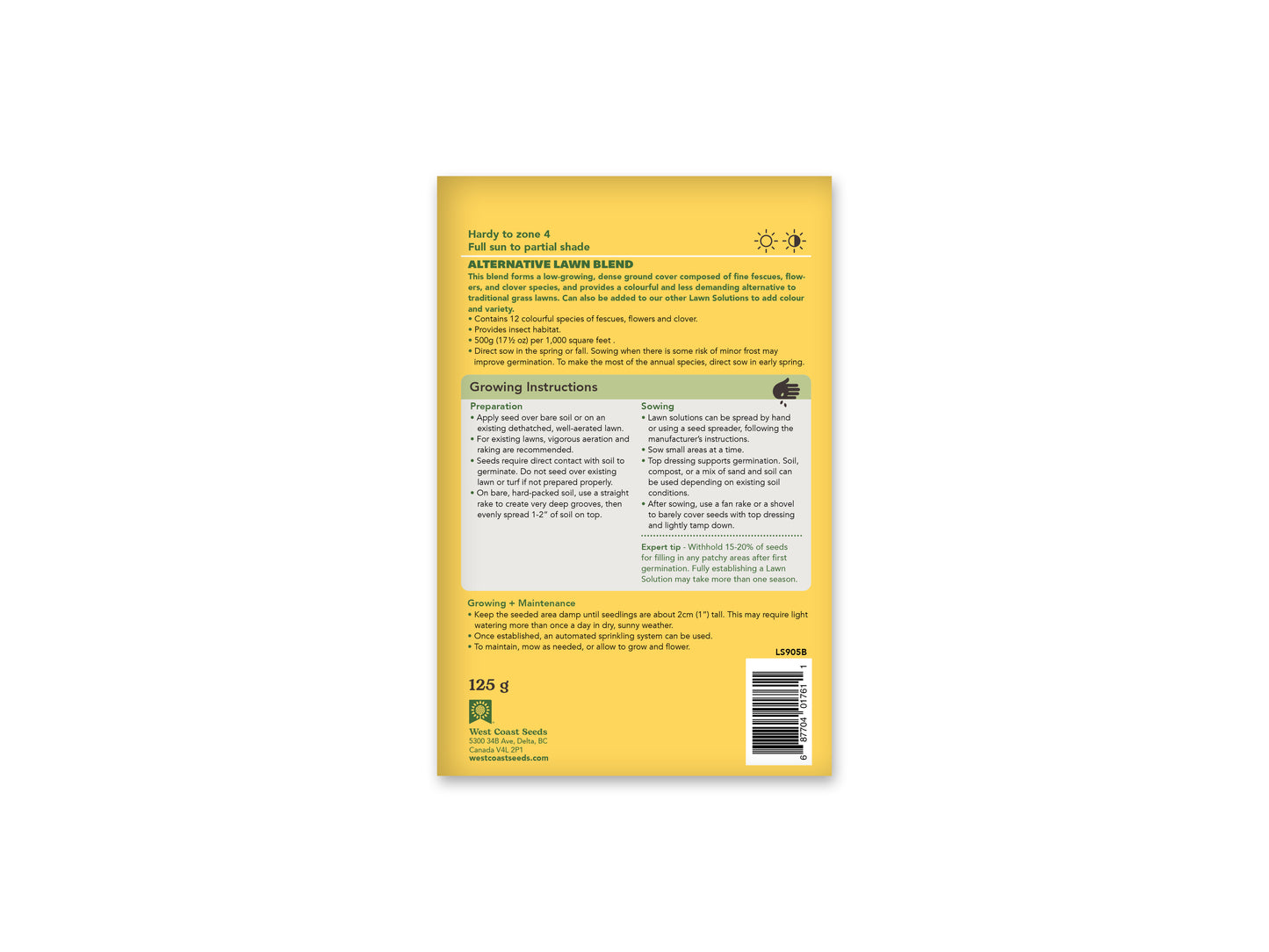 Lawn Solutions Alternative Lawn Blend 250gr