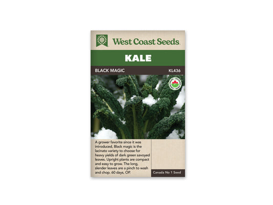 Kale “Black Magic Organic” West Coast Seeds