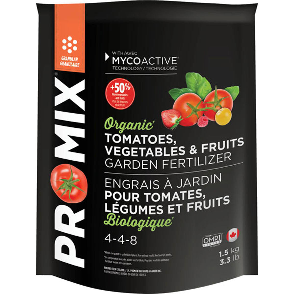 Pro-Mix Organic Tomato Veg Fruit (4-4-8) 1.5kg