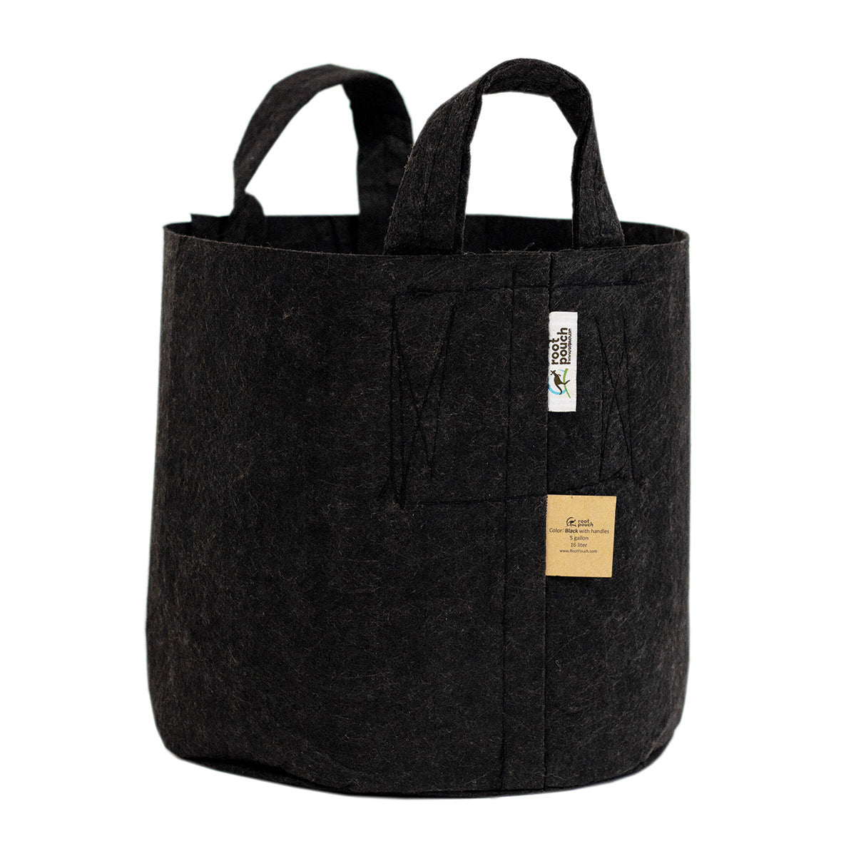 Black Root Pouch with Handles 5 gal