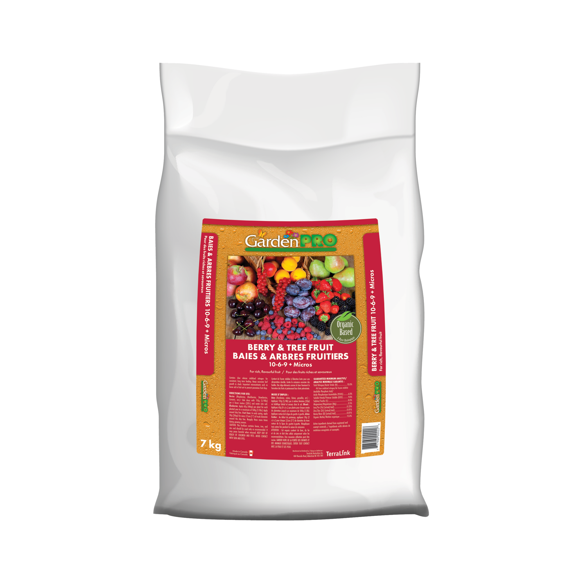 GardenPRO Berry & Tree Fruit (10-6-9) ORGANIC 7KG