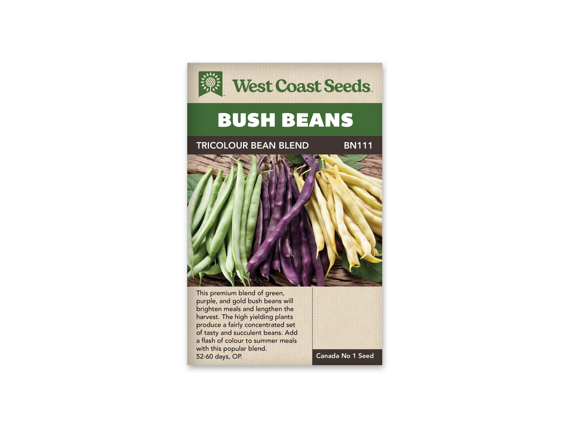 Beans "Tricolour Bean Blend" West Coast Seeds