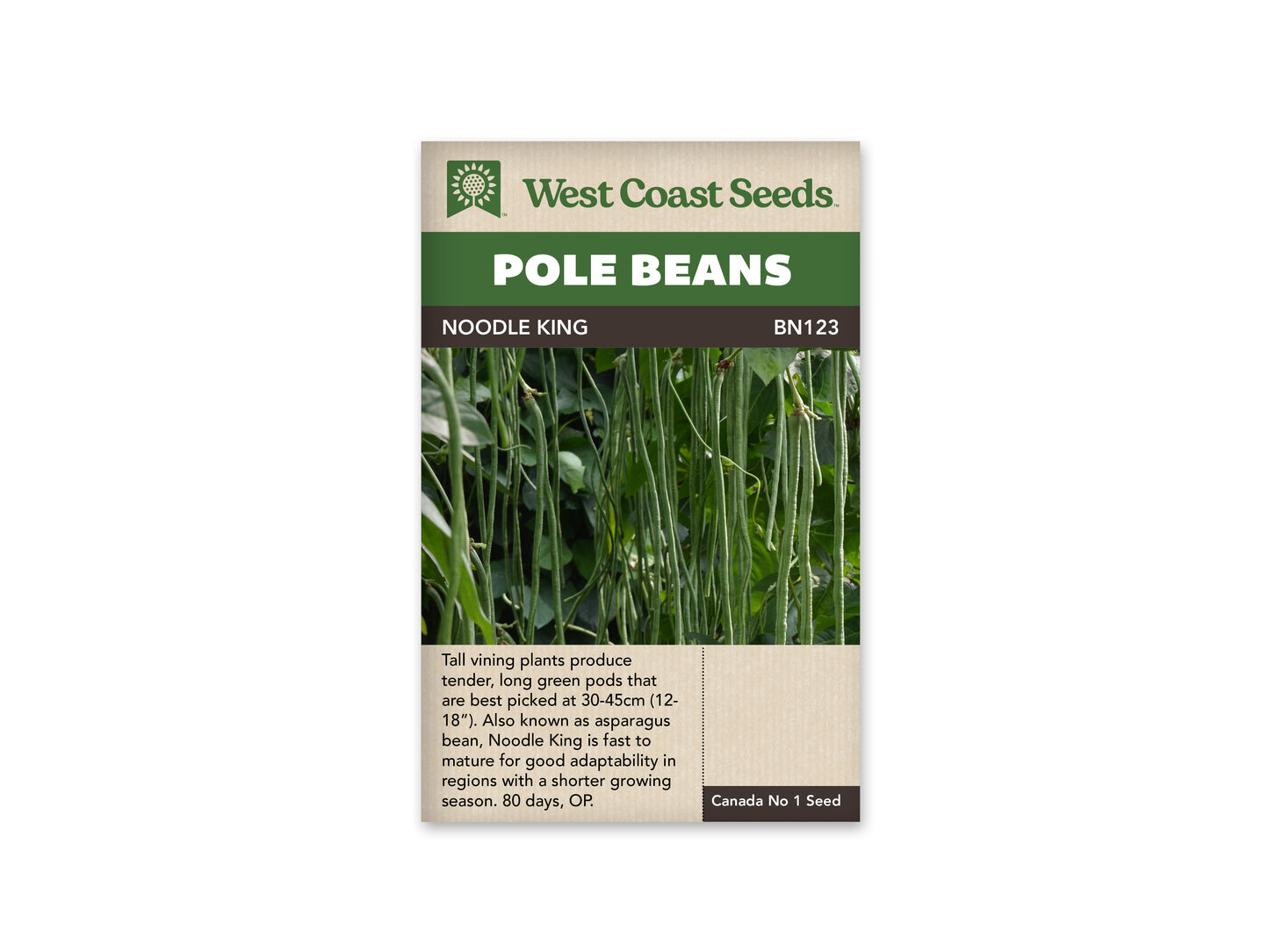 Beans "Noodle King" West Coast Seeds