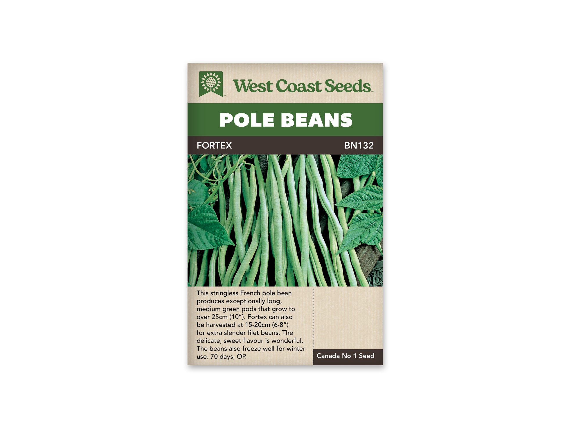 Beans "Fortex Filet" West Coast Seeds