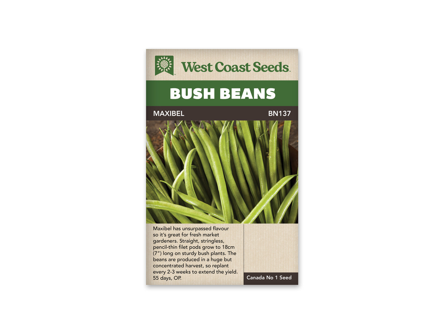 Beans "Maxibel Filet" West Coast Seeds