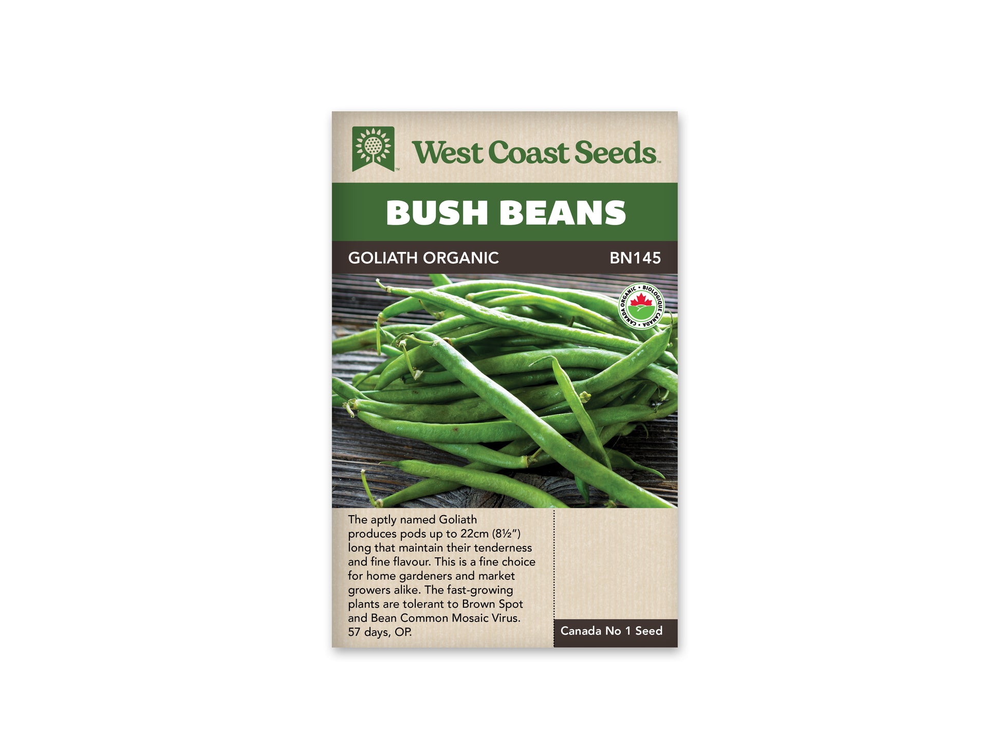 Beans “Goliath Organic” West Coast Seeds