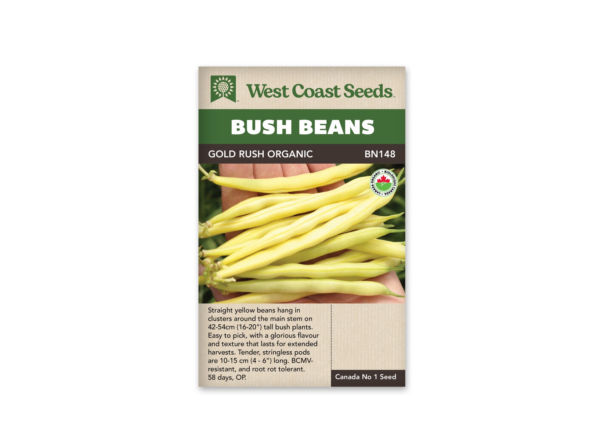 Beans “Gold Rush Organic” West Coast Seeds