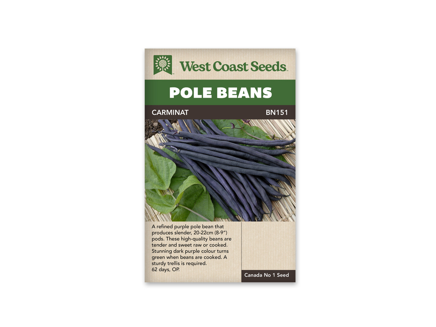 Beans "Carminat" West Coast Seeds