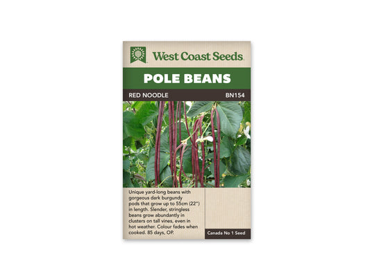 Beans “Red Noodle” West Coast Seeds