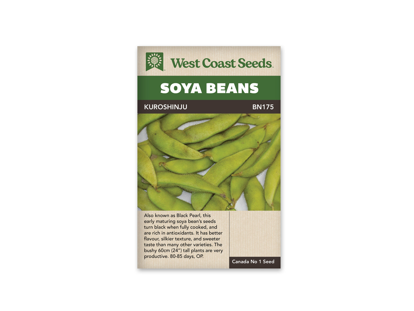 Beans "Kuroshinju" West Coast Seeds