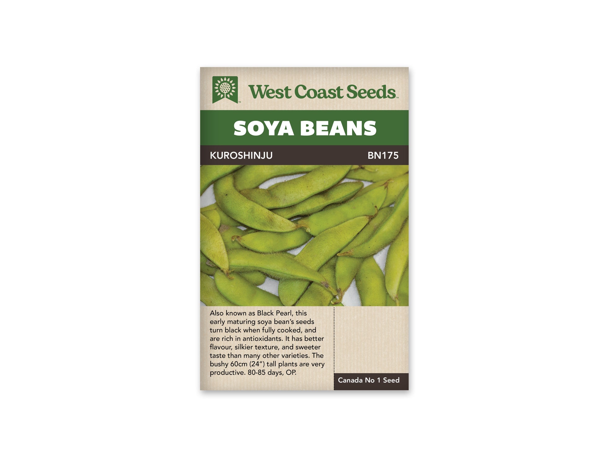 Beans "Kuroshinju" West Coast Seeds