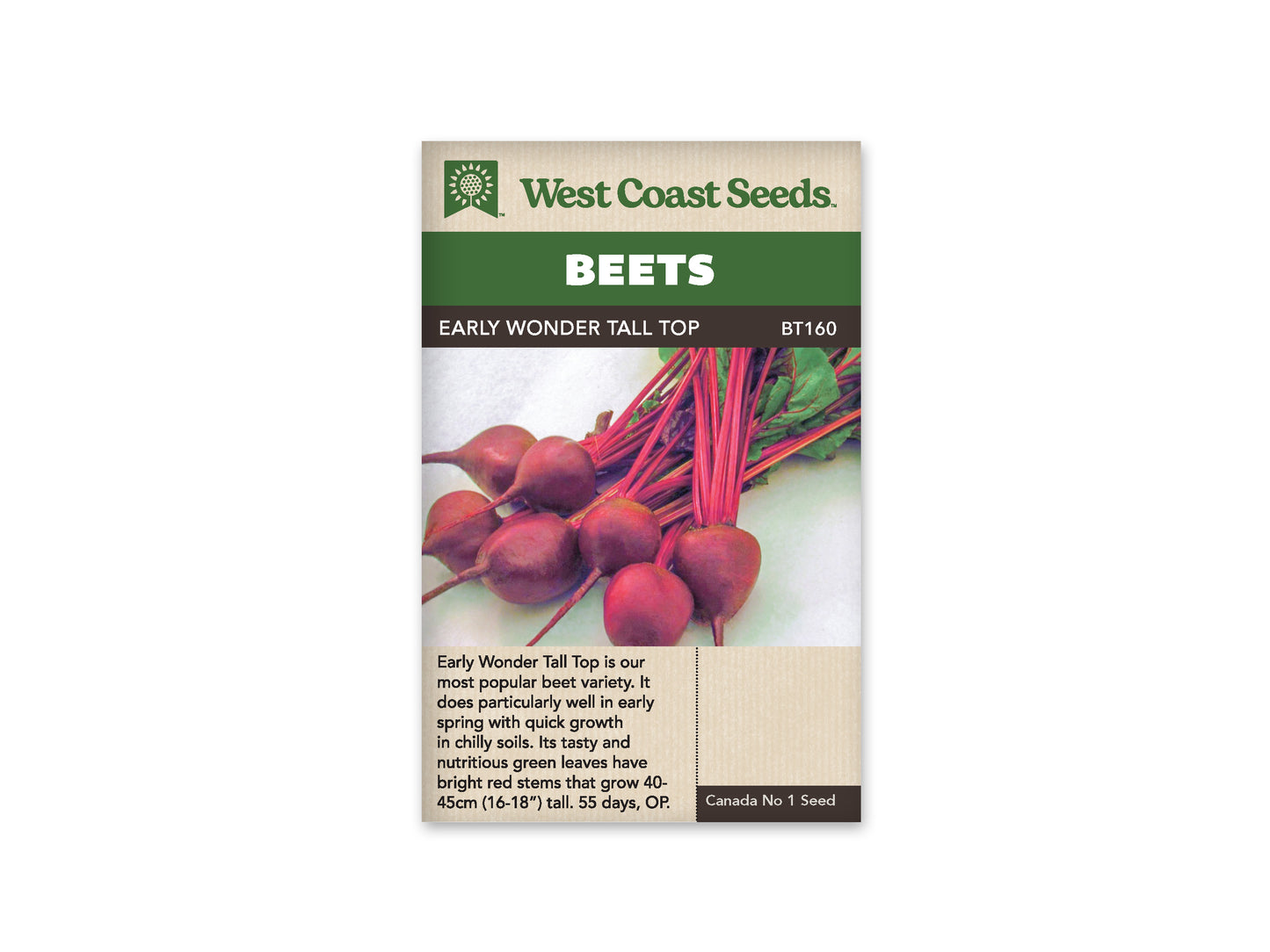 Beets "Early Wonder Tall Top" West Coast Seeds