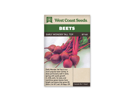 Beets "Early Wonder Tall Top" West Coast Seeds