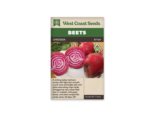 Beets "Chioggia Organic" West Coast Seeds