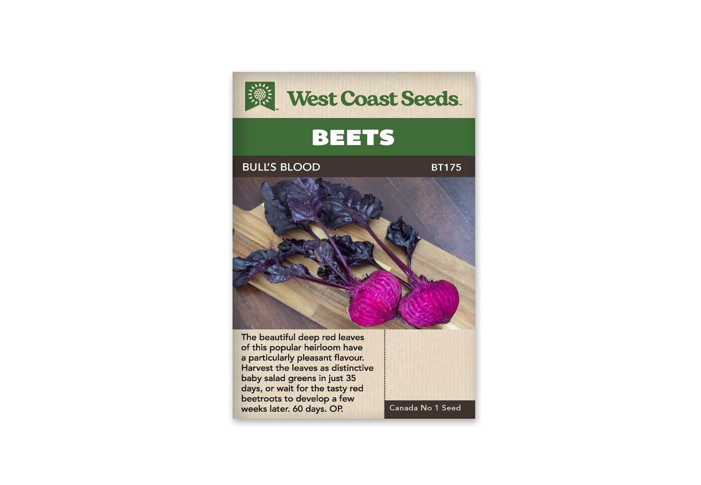 Beets "Bull's Blood" West Coast Seeds