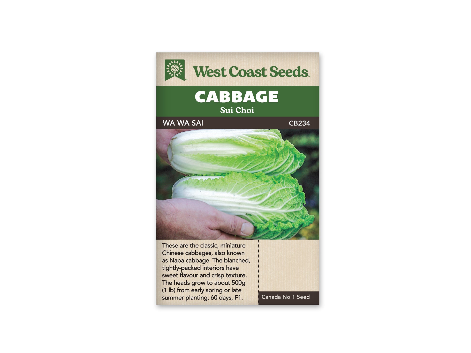 Cabbage "Wa Wa Sai F1" West Coast Seeds