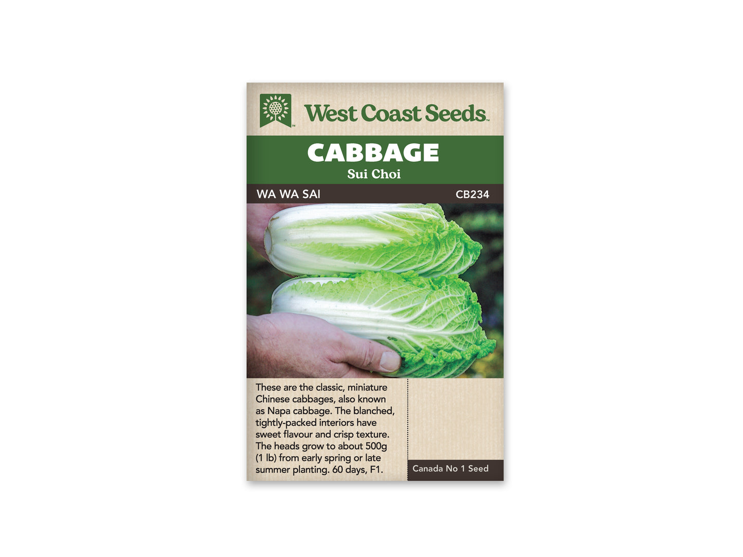 Cabbage "Wa Wa Sai F1" West Coast Seeds