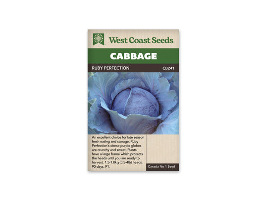 Cabbage “Ruby Perfection F1” West Coast Seeds