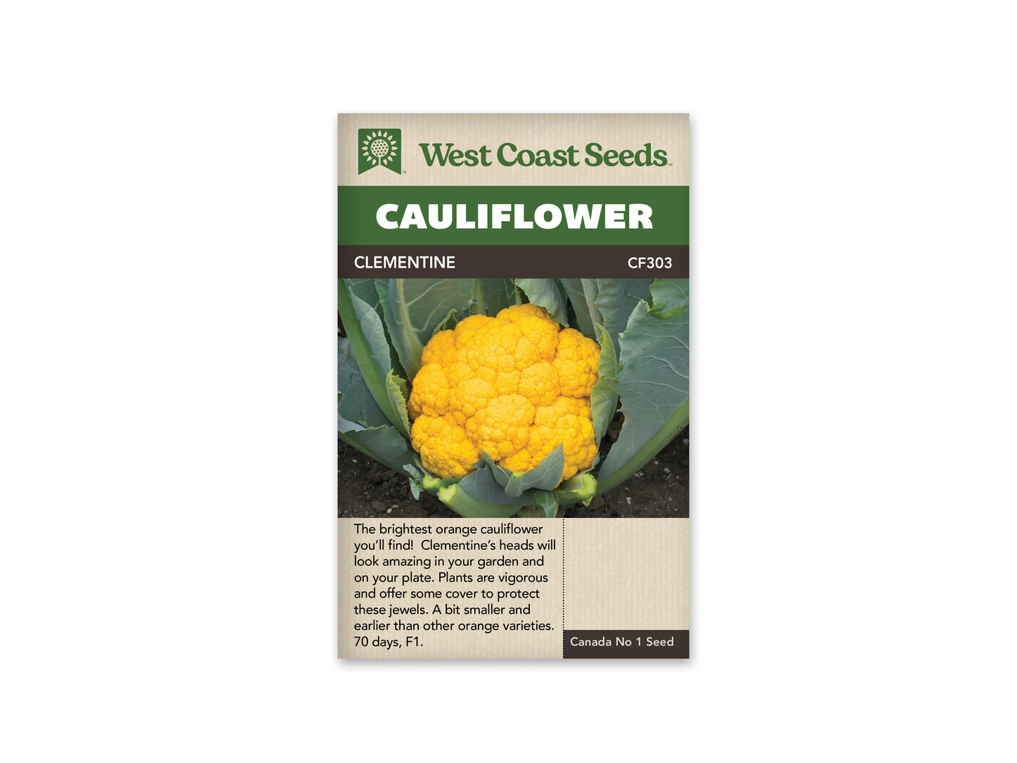 Cauliflower “Clementine F1” West Coast Seeds