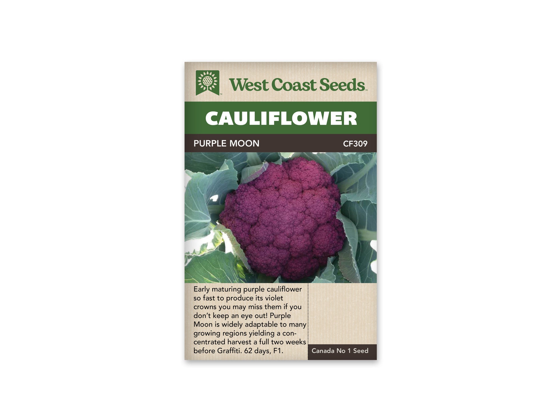 Cauliflower “Purple Moon F1” West Coast Seeds