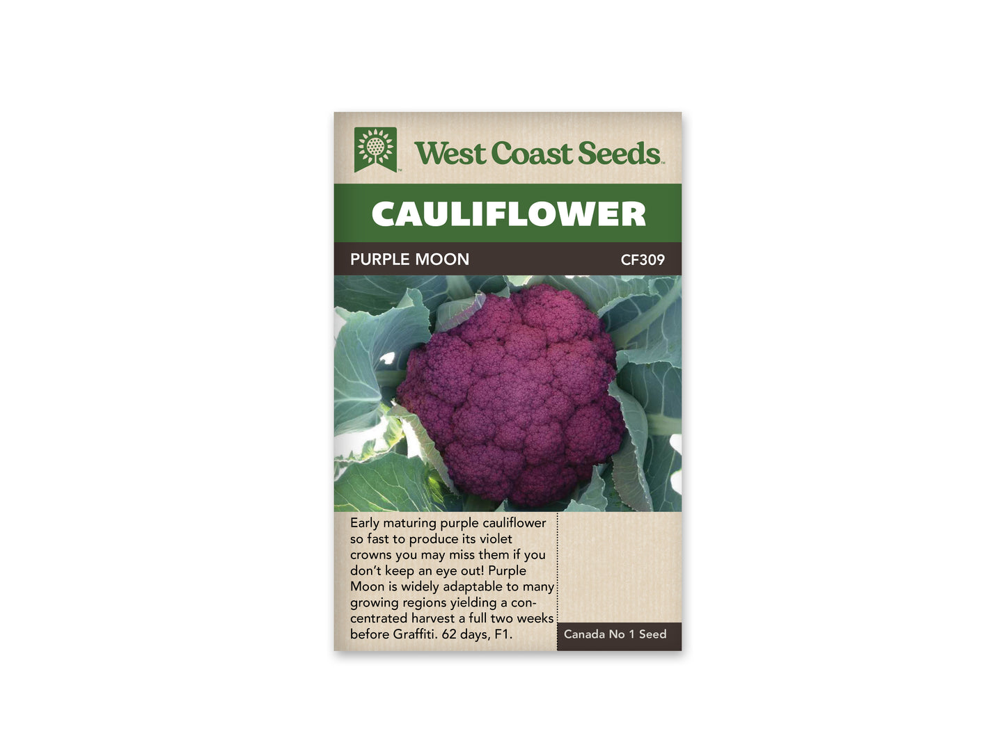 Cauliflower “Purple Moon F1” West Coast Seeds