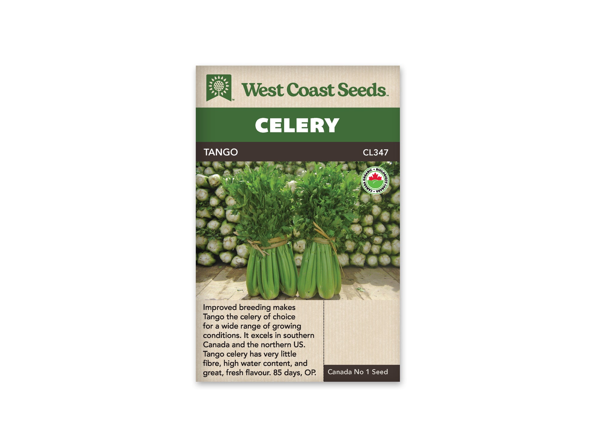 Celery “Tango Coated Organic” West Coast Seeds