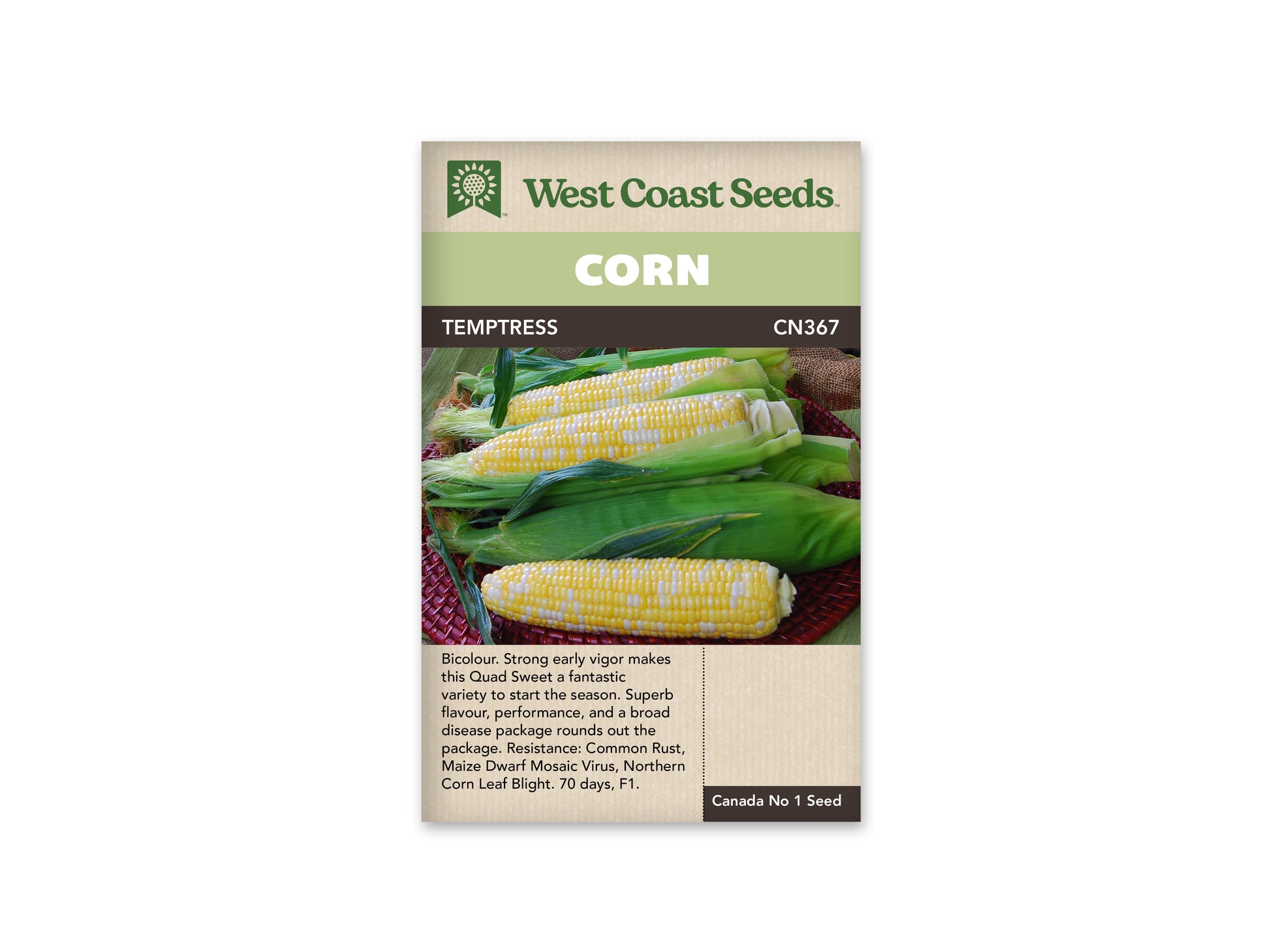 Corn "Temptress F1" West Coast Seeds