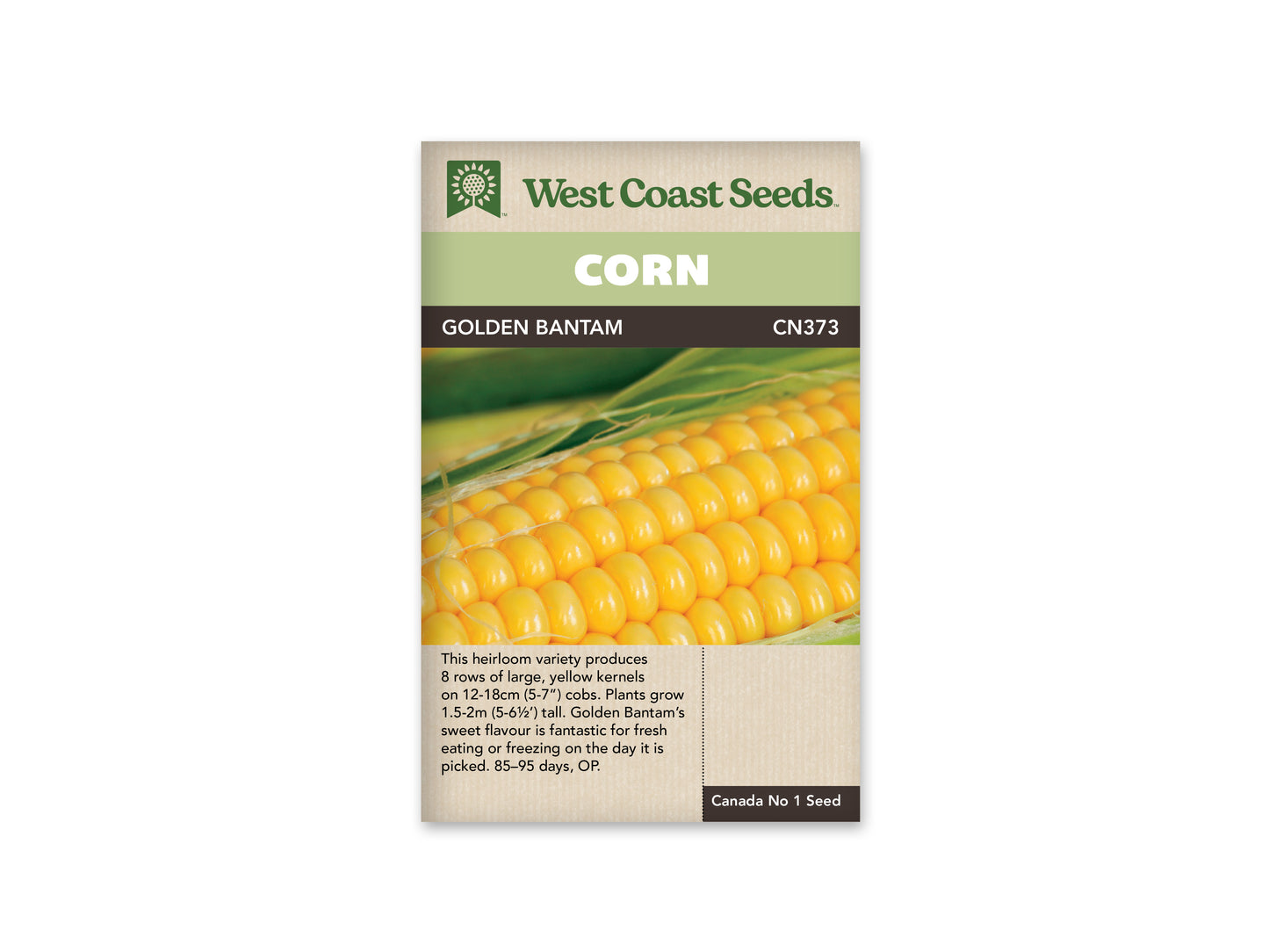 Corn “Golden Bantam” West Coast Seeds