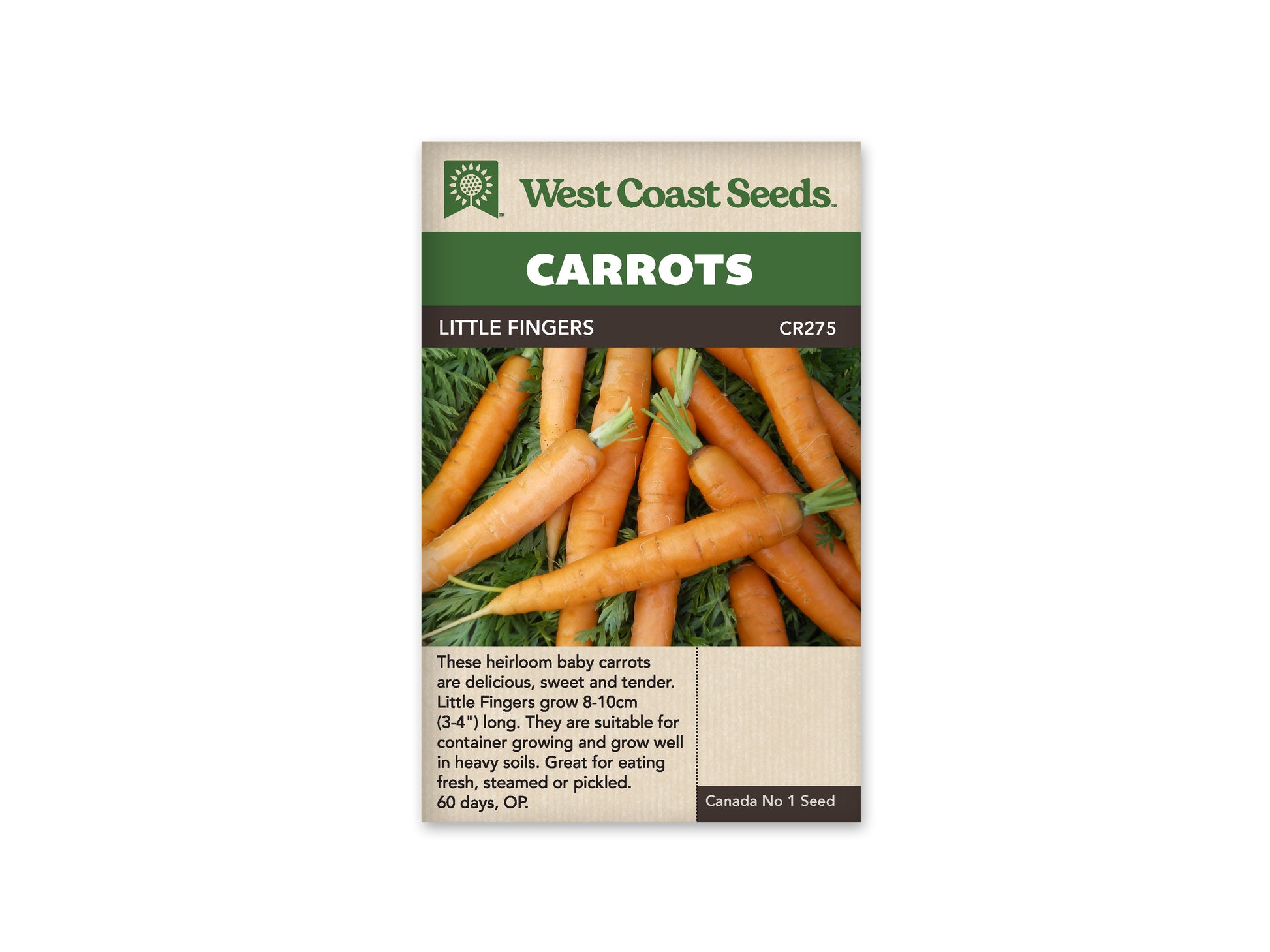 Carrots “Little Fingers” West Coast Seeds