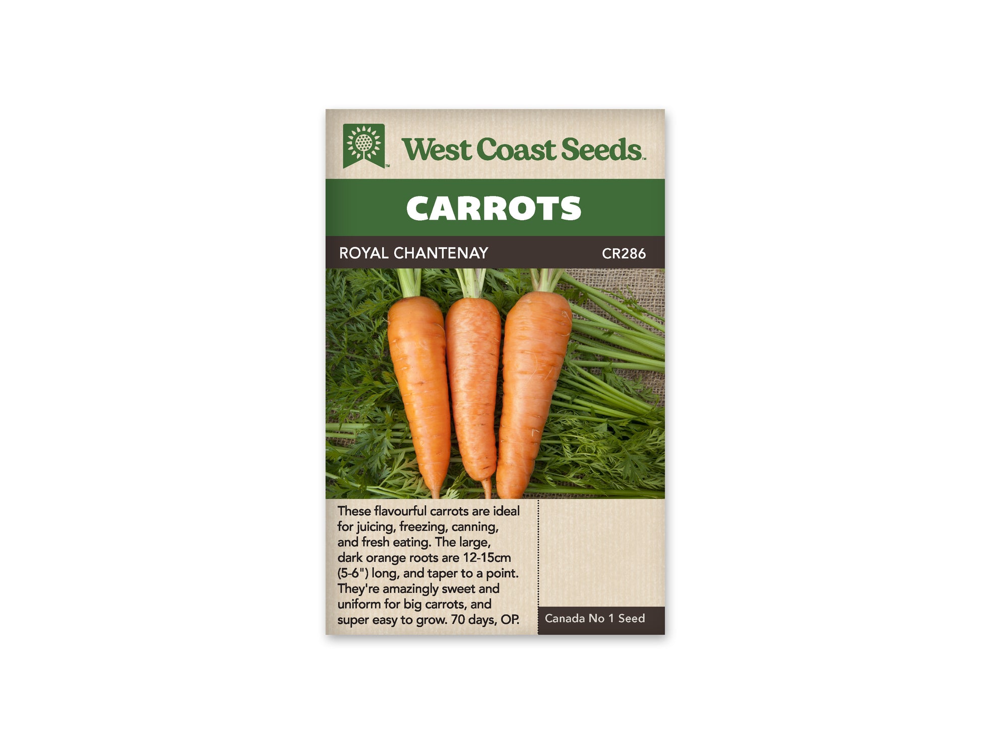 Carrots “Royal Chantenay” West Coast Seeds