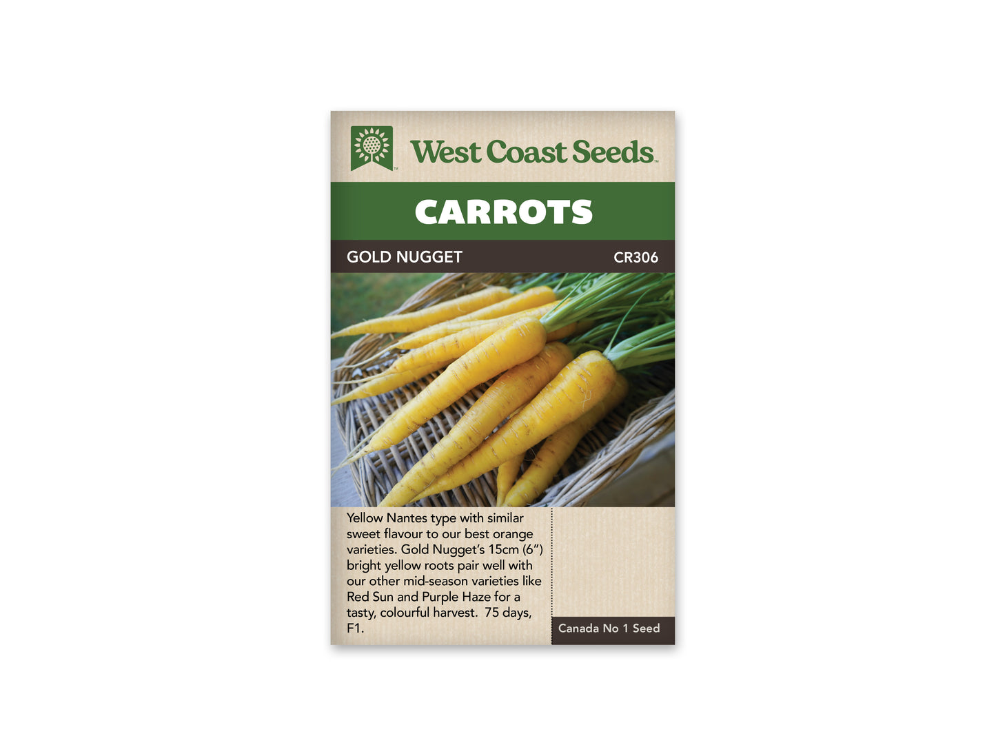 Carrots "Gold Nugget F1" West Coast Seeds