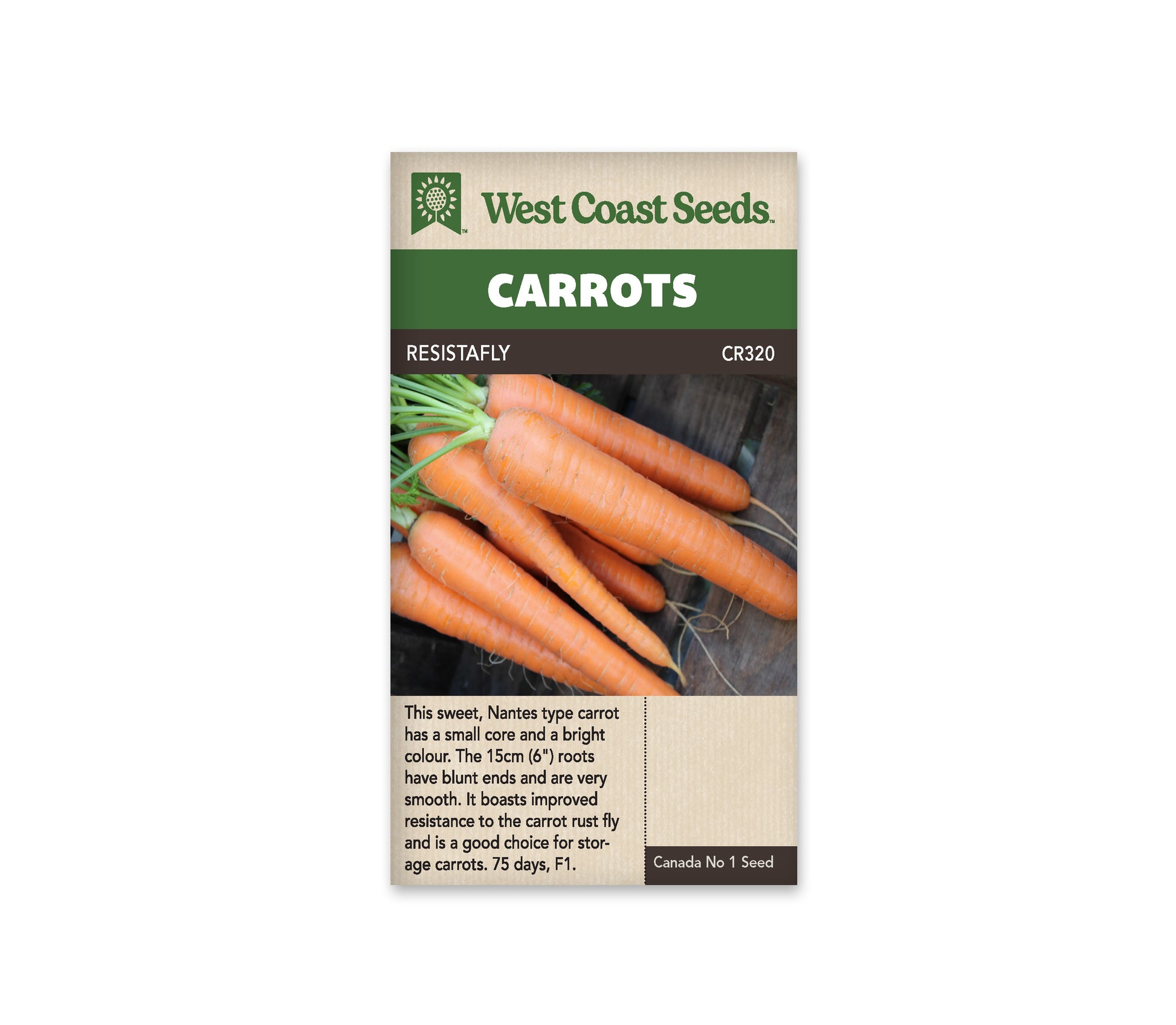 Carrots "Resistafly F1" West Coast Seeds