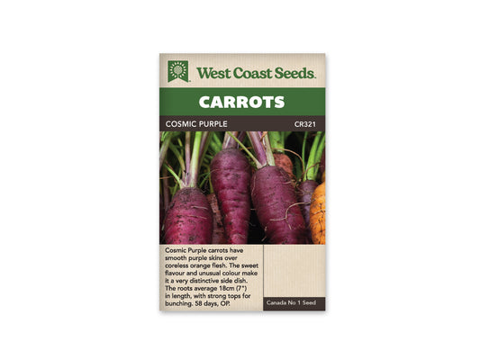 Carrots “Cosmic Purple” West Coast Seeds
