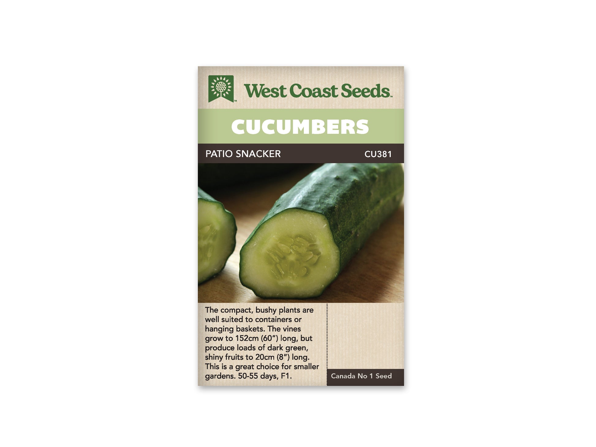 Cucumbers "Patio Snacker F1" West Coast Seeds