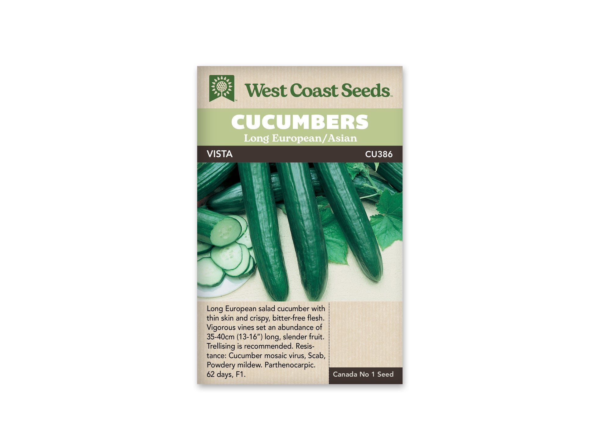 Cucumbers “Vista F1” West Coast Seeds