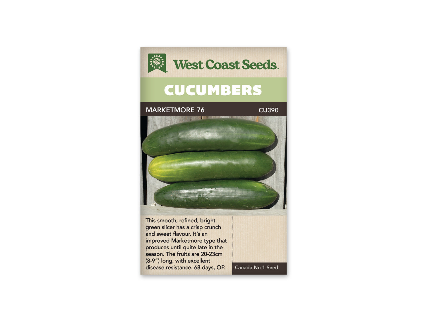 Cucumbers "Marketmore 76" West Coast Seeds